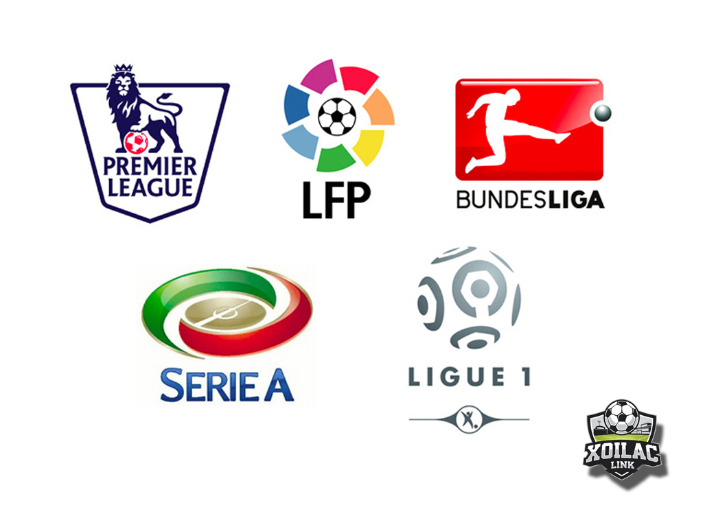 Khám phá giải bóng đá Anh, Đức, Tây Ban Nha, Ý, Pháp chi tiết